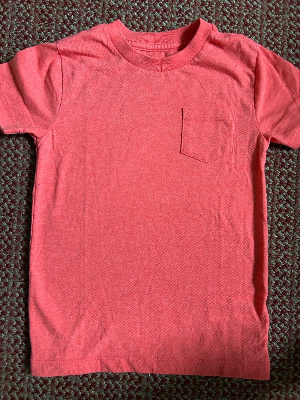 CREWCUTS Boys Deep-Coral/Orange Colored Tee